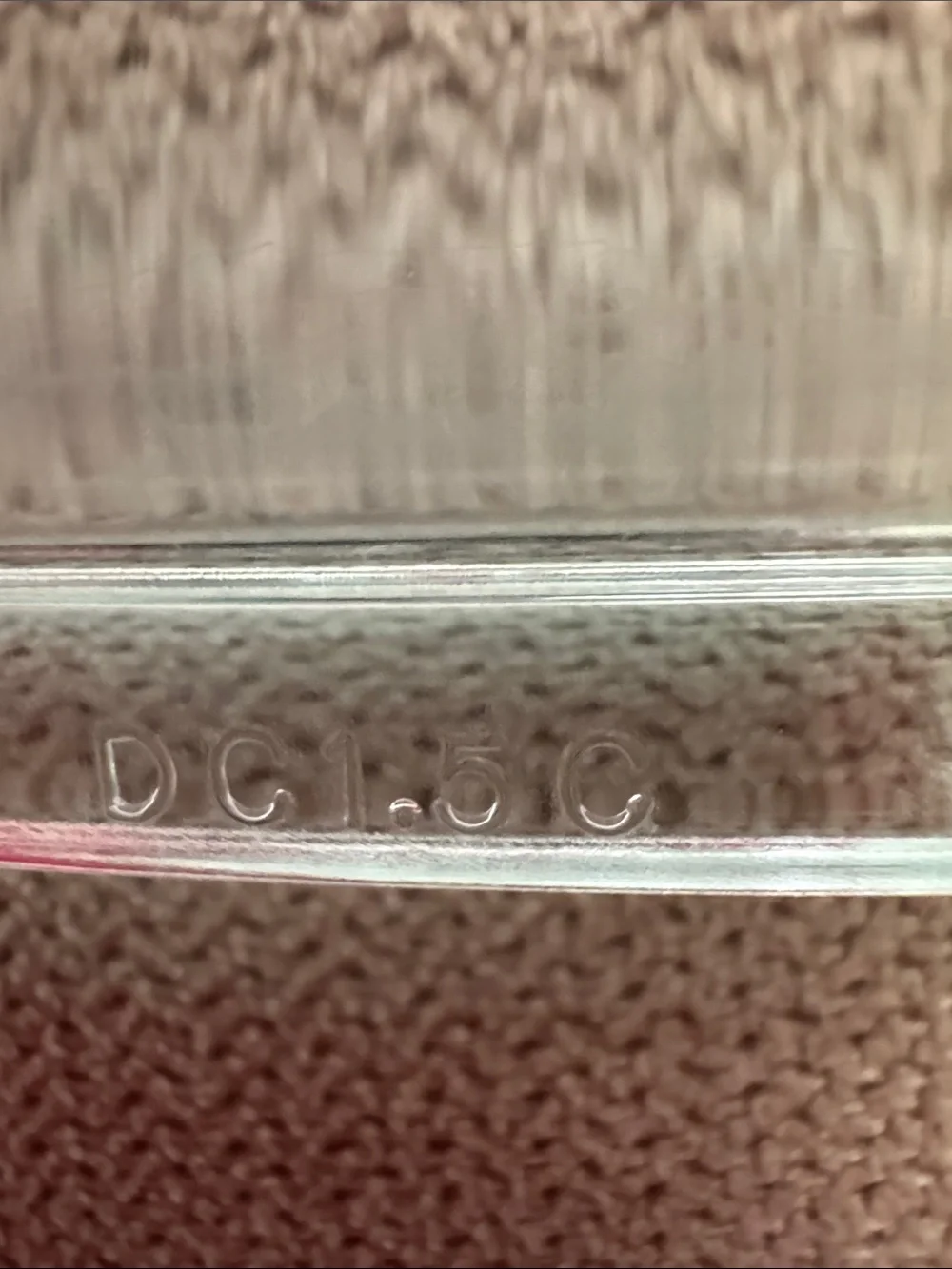10.5x8” Clear Pyrex Lid 04   DC1.5C.   A